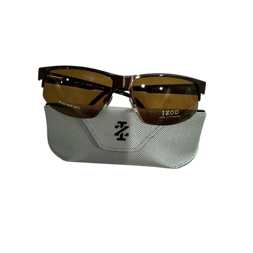 Izod 744 Sport Brown Polarized Men’s Sunglasses